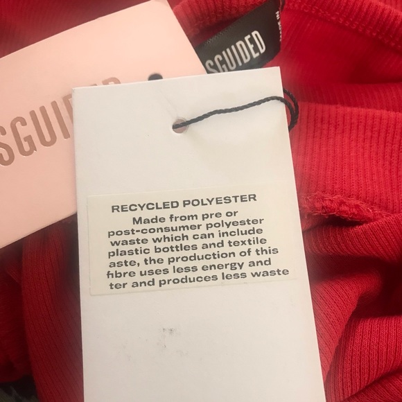 ❌ SOLD ❌ Missguided-NEW-Recycled Rib Red Cardigan & Midi Skirt Set Size 10 - Picture 3 of 15